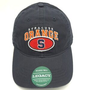 Syracuse Orange Hat Cap Mens StrapBack Navy Blue NCAA Legacy Collegiate